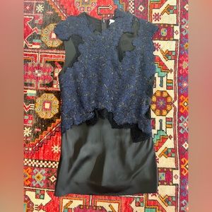 3.1 Phillip Lim “destroyed” navy blouse